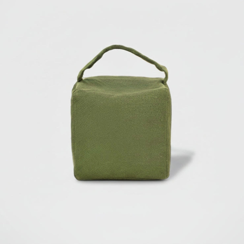 Simple blok doorstop in fynbos green