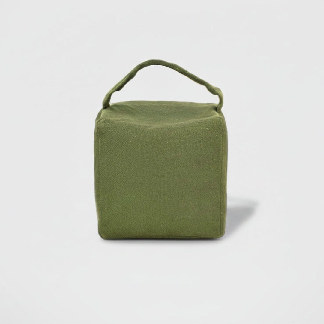 Simple blok doorstop in fynbos green
