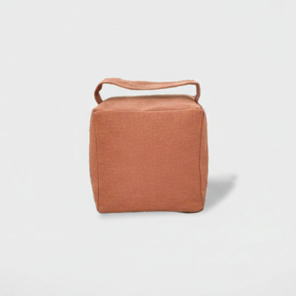 Simple blok doorstop in terracotta