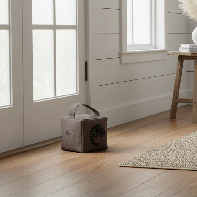 Rolo the pangolin doorstop in charcoal