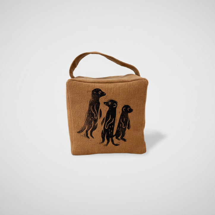 The Moko mob of meerkats doorstop in Ochre