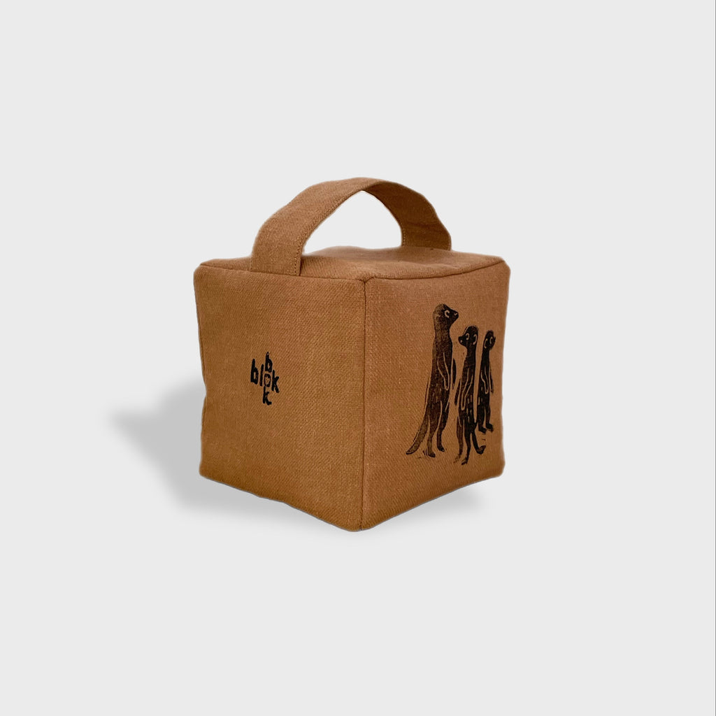 The Moko mob of meerkats doorstop in Ochre