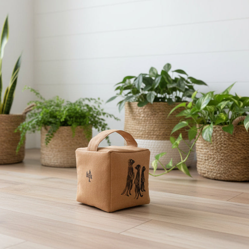 The Moko mob of meerkats doorstop in Ochre