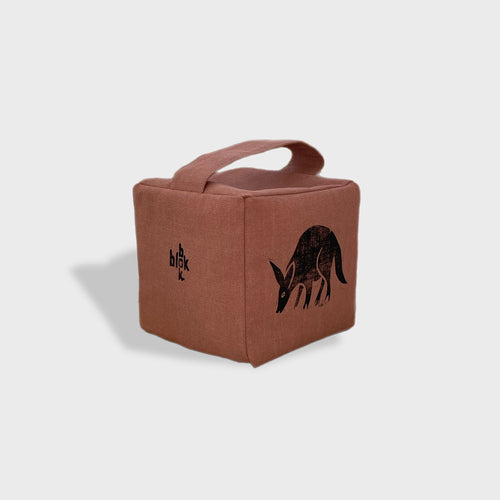 Otis the aardvark doorstop in terracotta