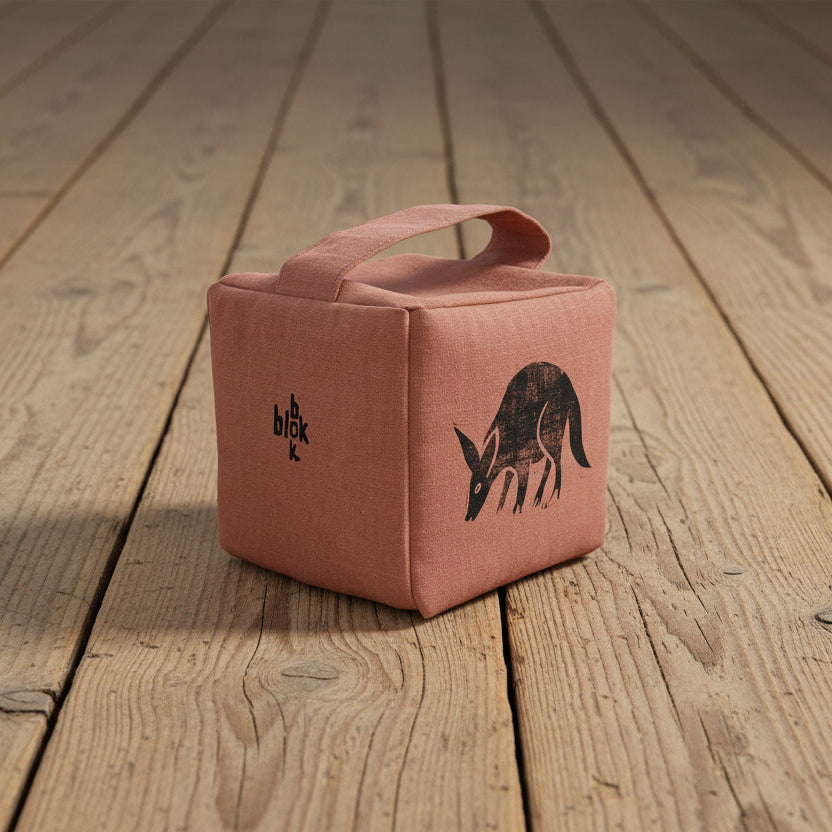 Otis the aardvark doorstop in terracotta